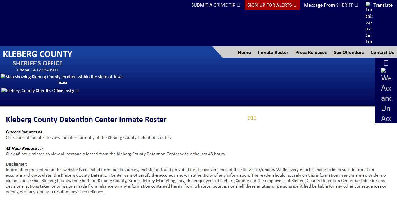 Roster Choose - Kleberg County Sheriff