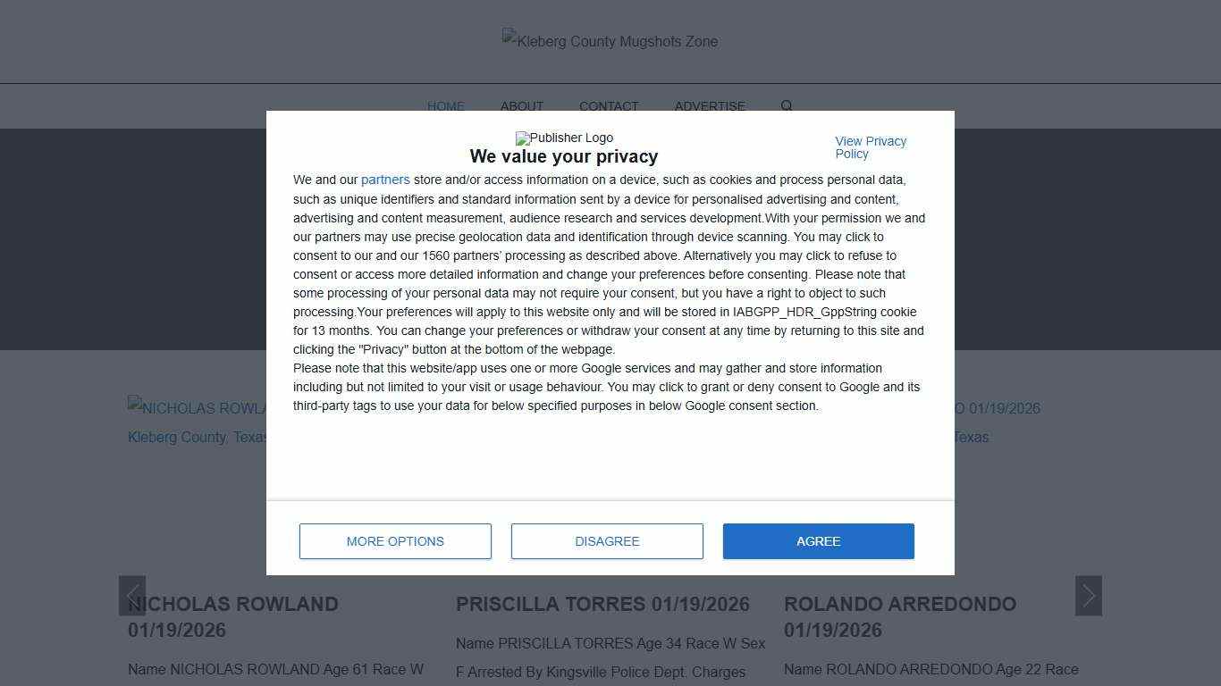 Kleberg County Mugshots Zone
